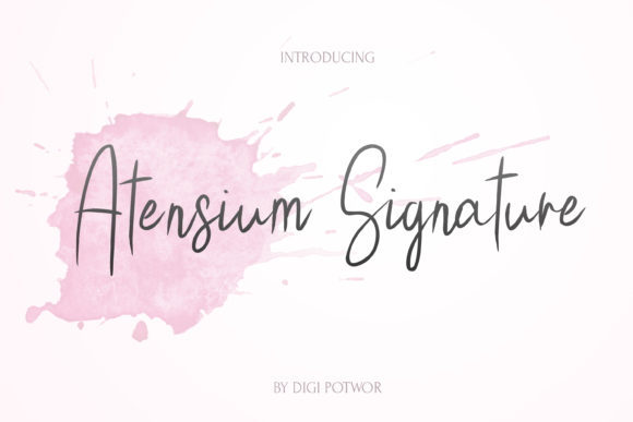 Atensium: A Magical Handwritten Font