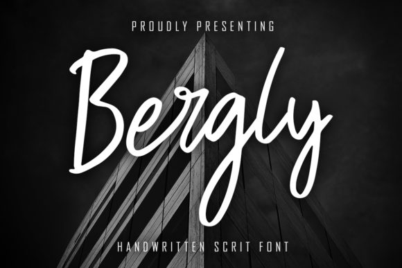 Bergly: A Script Font for Creative Projects