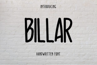 Billar: A Handwritten Font for Elegant Design