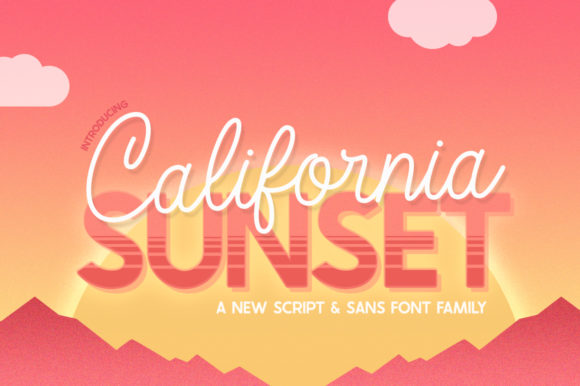 California Sunset Font for Business