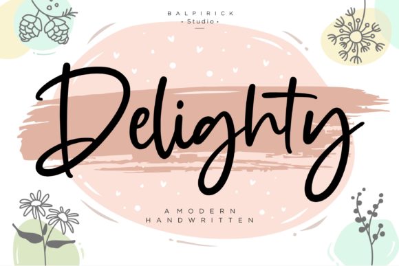 Delighty: A Magical Handwritten Font
