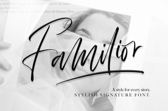 Familior: A Script Font for Elegant Design