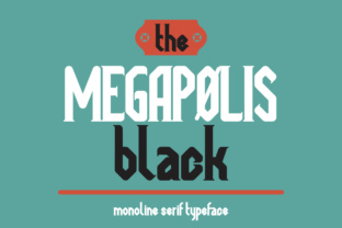 Megapolis Black: A Stylish Serif Font