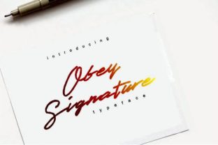 Obey Signature: A Stylish Font for Digital Marketing