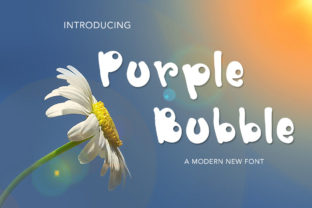Purple Bubble Font for Business