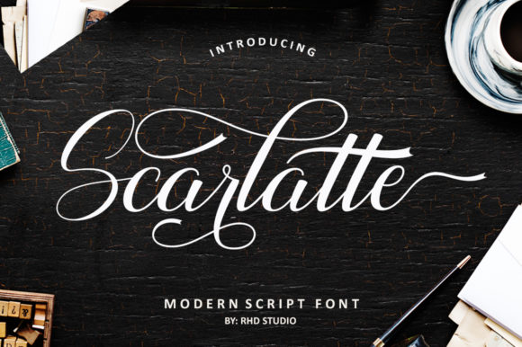 Scarlatte: A Bold Script for Designers