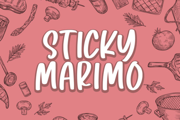 Sticky Marimo: A Friendly Font for Creative Projects