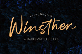 Winsthen: A Friendly Handwritten Font