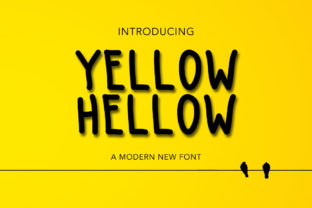 Yellow Hellow Font for Creative Projects